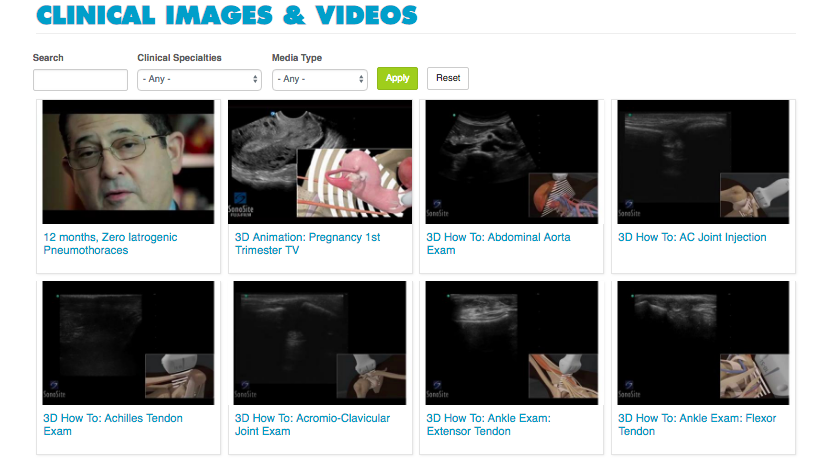 Sonosite Clinical Image Gallery