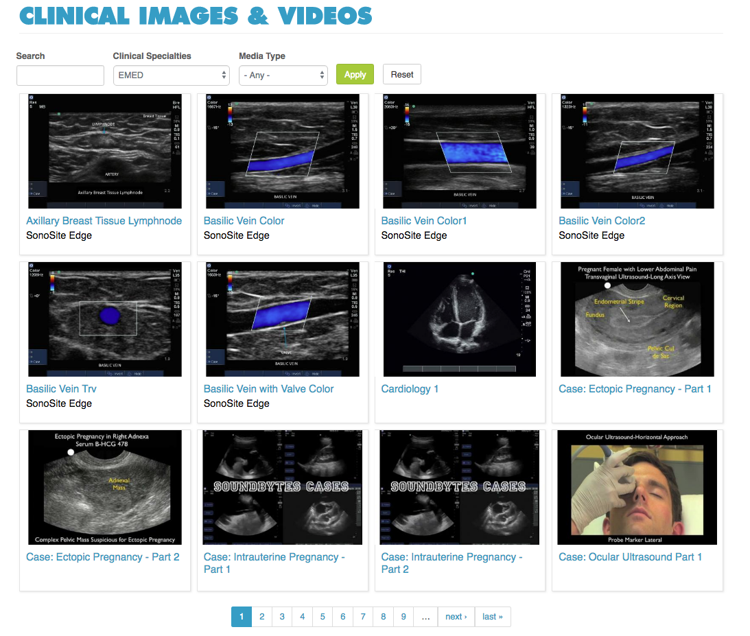 Sonosite clinical media gallery