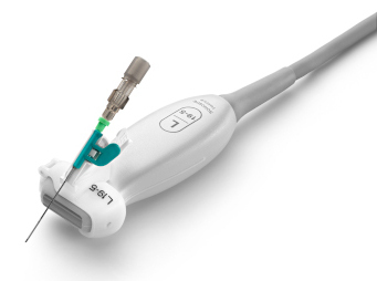 Sonosite L19-5 transducer and Civco AccuSITE™ out-of-plane needle guide