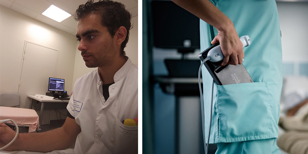 Dr. Nicolas Azulay, general medicine doctor s the University Hospitals of Nice, France; Sonosite iViz