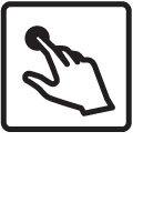 Finger on button