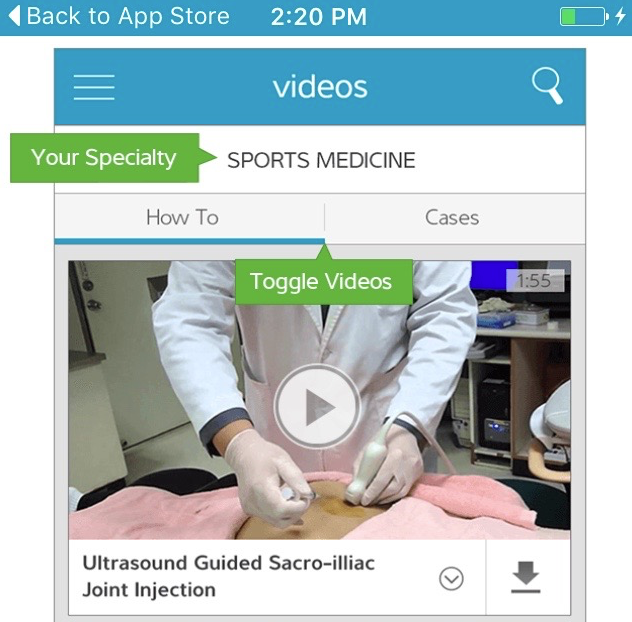SonoAccess Ultrasound App