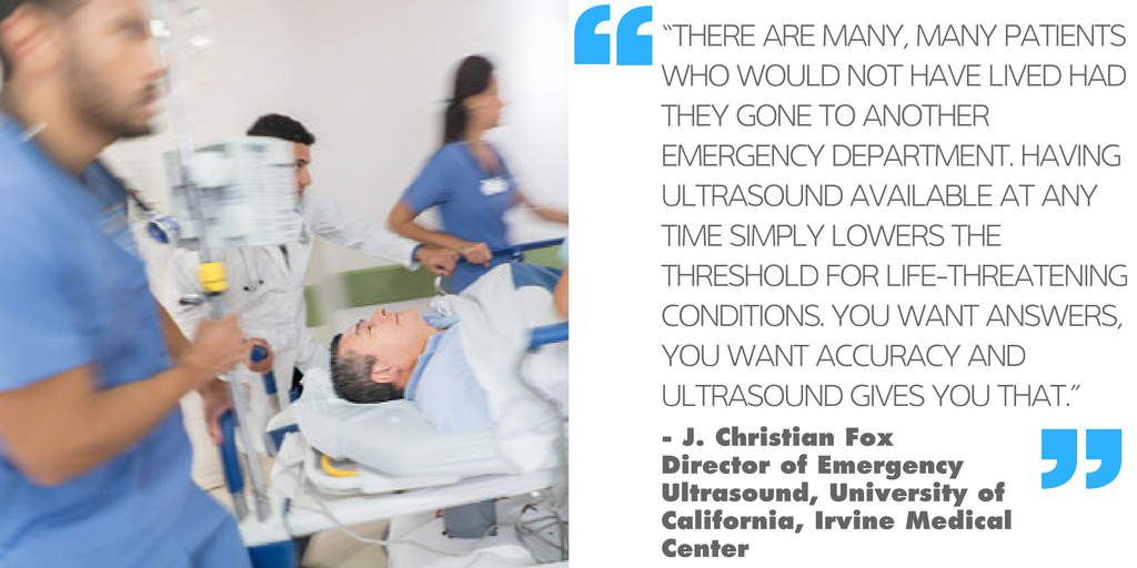 Sonosite has long recognised the very specific needs of emergency physicians, and we offer products that are uniquely suited to provide full diagnostic capabilities at the bedside. Here's what our customers say.