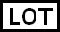 Symbol for Batch code, date code, or lot code type of control number