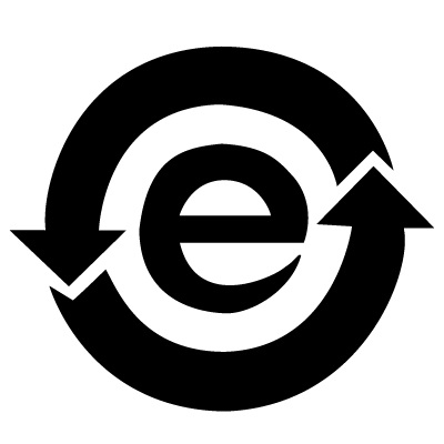 Symbol for China RoHs, color-black
