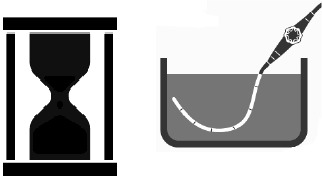 Symbol for disinfecting time
